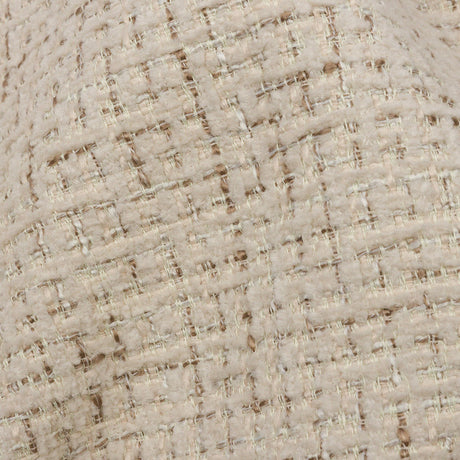 Crypton Creme Crosshatched Polyester Chenille Woven