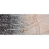 Embroidered Soft Pleated Tulle with Sequins - Black and Taupe Ombre Abstract - Sequoia Collection