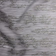 Embroidered Soft Pleated Tulle with Sequins - Black, Gray and White Ombre Abstract - Sequoia Collection
