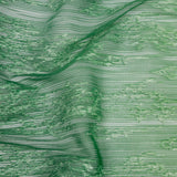 Embroidered Soft Pleated Tulle with Sequins - Mint, Green and White Ombre Abstract - Sequoia Collection