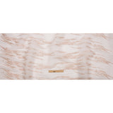 Embroidered Soft Pleated Tulle with Clear Baby Sequins - Blush Abstract - Linden Collection