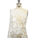 Embroidered Tulle Lace - Off White Leafy Branches - Magnolia Collection