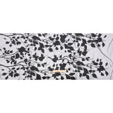 Embroidered Tulle Lace - Black Leafy Branches - Magnolia Collection