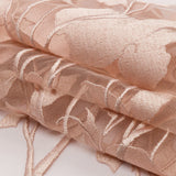 Embroidered Tulle Lace - Nude Leafy Branches - Magnolia Collection
