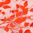 Embroidered Tulle Lace - Orange Leafy Branches - Magnolia Collection