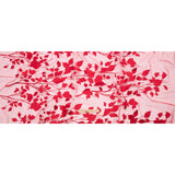 Embroidered Tulle Lace - Red Leafy Branches - Magnolia Collection
