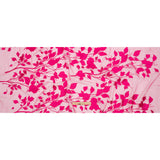 Embroidered Tulle Lace - Fuchsia Leafy Branches - Magnolia Collection