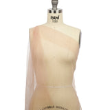 Crinkled Soft Polyester Tulle - Nude - Poplar Collection