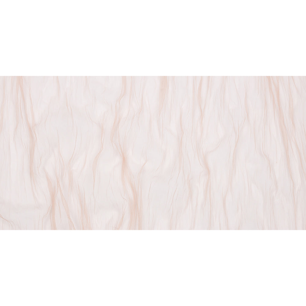 Crinkled Soft Polyester Tulle - Nude - Poplar Collection