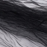 Crinkled Soft Polyester Tulle - Black - Poplar Collection