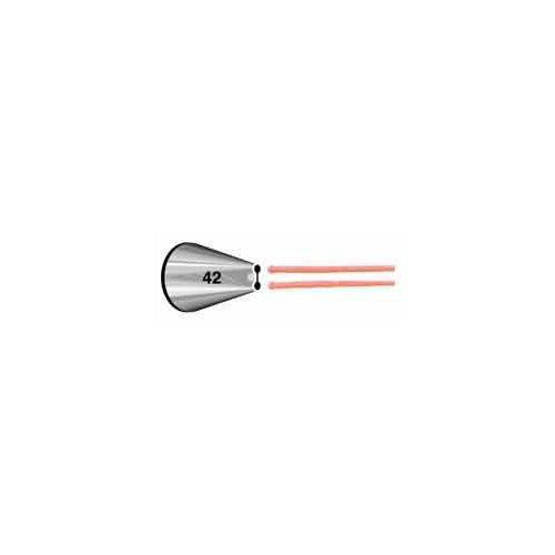 Ateco 2 Hole Pastry Tube # 42