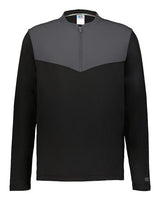 Russell Athletic Unisex Sideline Grid Fleece Quarter-Zip Pullover