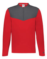 Russell Athletic Unisex Sideline Grid Fleece Quarter-Zip Pullover