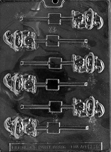 Cat with Witch Hat Lolly Chocolate Mold - LPH092