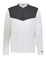 Russell Athletic Unisex Sideline Grid Fleece Quarter-Zip Pullover