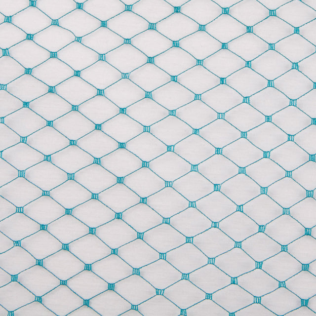 9" Turquoise Russian Veil Lace