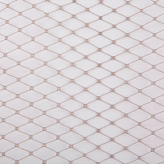 9" Taupe Russian Veil Lace