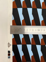 Polyester Sateen Printed Geometric