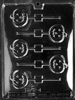 Smiling Pumpkin Lolly Chocolate Mold - LPH046
