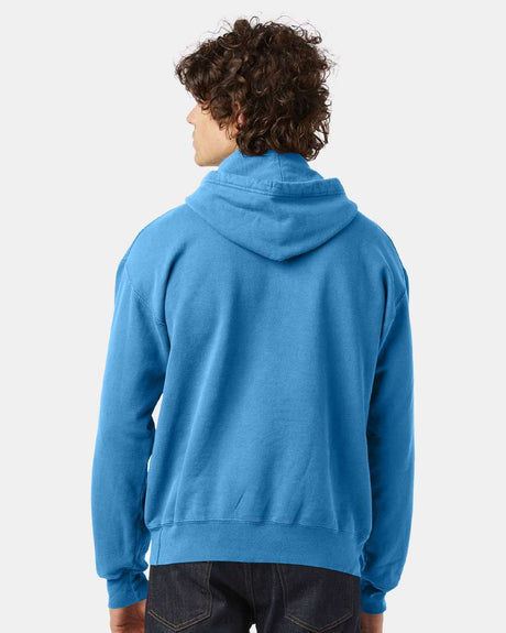 Champion garment-dyed cotton fleece hoodie