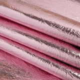 Ingot Pink Crinkled Fabric-Backed Mirror Vinyl