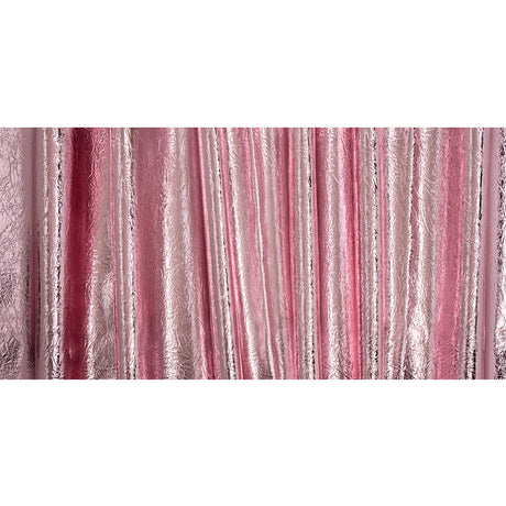 Ingot Pink Crinkled Fabric-Backed Mirror Vinyl