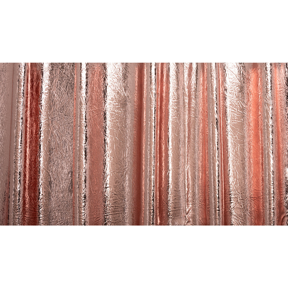 Ingot Champagne Crinkled Fabric-Backed Mirror Vinyl