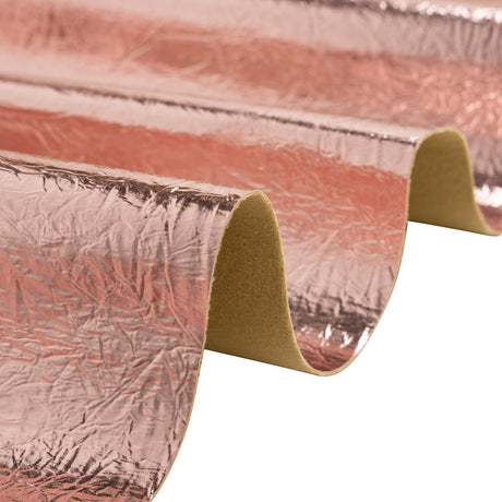 Ingot Champagne Crinkled Fabric-Backed Mirror Vinyl