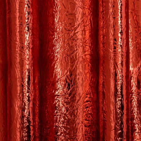 Ingot Red Crinkled Fabric-Backed Mirror Vinyl