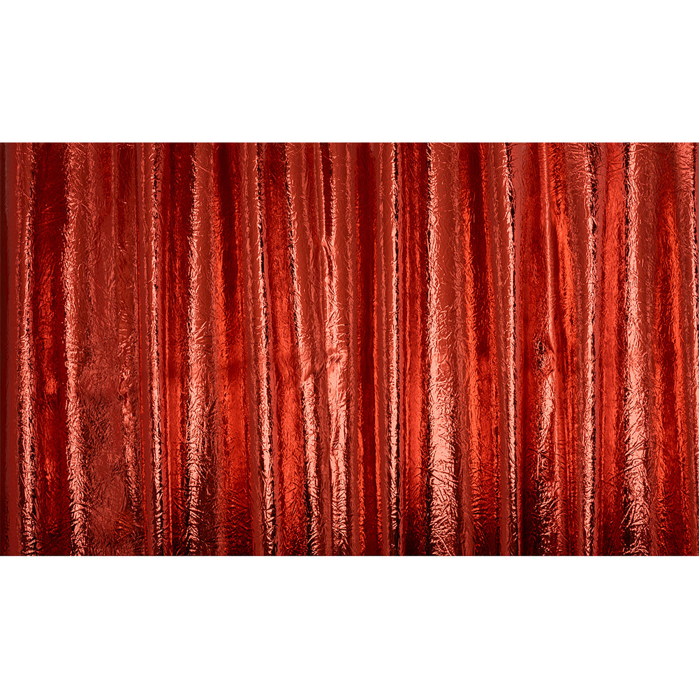 Ingot Red Crinkled Fabric-Backed Mirror Vinyl