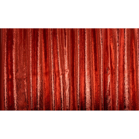 Ingot Red Crinkled Fabric-Backed Mirror Vinyl