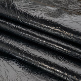 Ingot Black Crinkled Fabric-Backed Mirror Vinyl