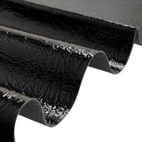 Ingot Black Crinkled Fabric-Backed Mirror Vinyl