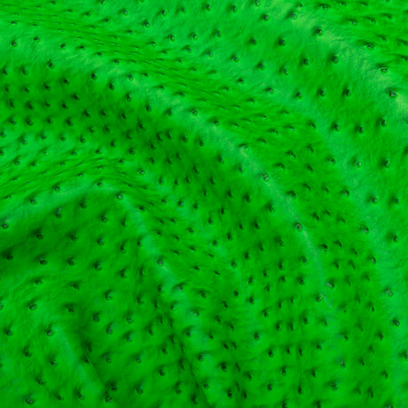 Kidepo Neon Green Faux Ostrich Leather Vinyl