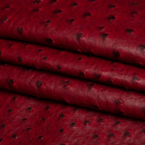 Kidepo Burgundy Faux Ostrich Leather Vinyl