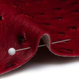 Kidepo Burgundy Faux Ostrich Leather Vinyl