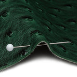 Kidepo Hunter Green Faux Ostrich Leather Vinyl
