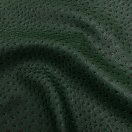 Kidepo Hunter Green Faux Ostrich Leather Vinyl