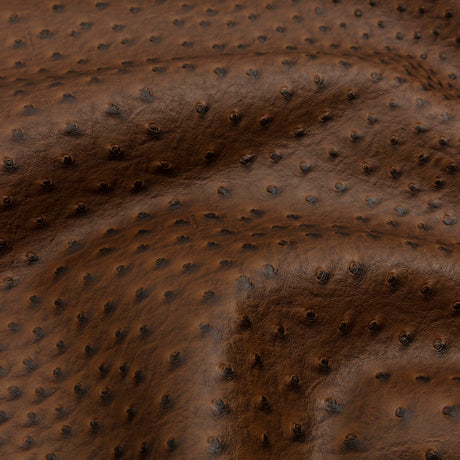 Kidepo Brown Faux Ostrich Leather Vinyl