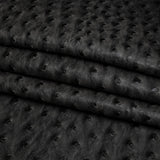 Kidepo Charcoal Faux Ostrich Leather Vinyl
