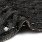 Kidepo Charcoal Faux Ostrich Leather Vinyl