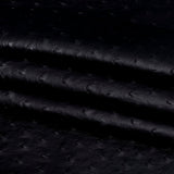 Kidepo Black Faux Ostrich Leather Vinyl