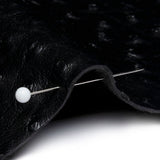 Kidepo Black Faux Ostrich Leather Vinyl