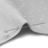 Kidepo White Faux Ostrich Leather Vinyl