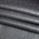 Kidepo Metallic Silver Faux Ostrich Leather Vinyl