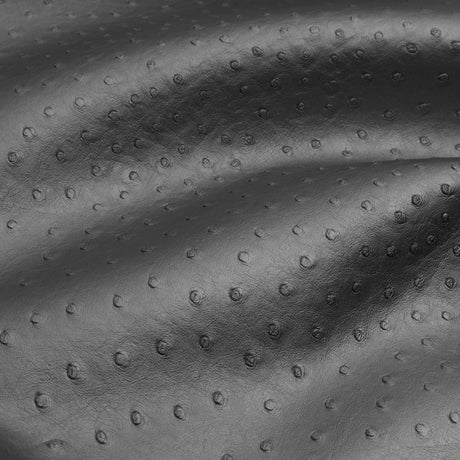 Kidepo Metallic Silver Faux Ostrich Leather Vinyl