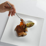 Mercer Culinary Stainless Plating Spoon, Slotted Bowl, 7-7/8"