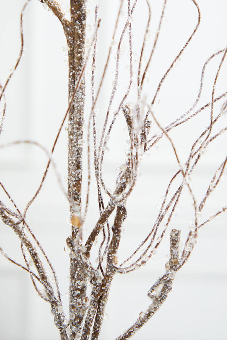 35" Snowy Branch Spray