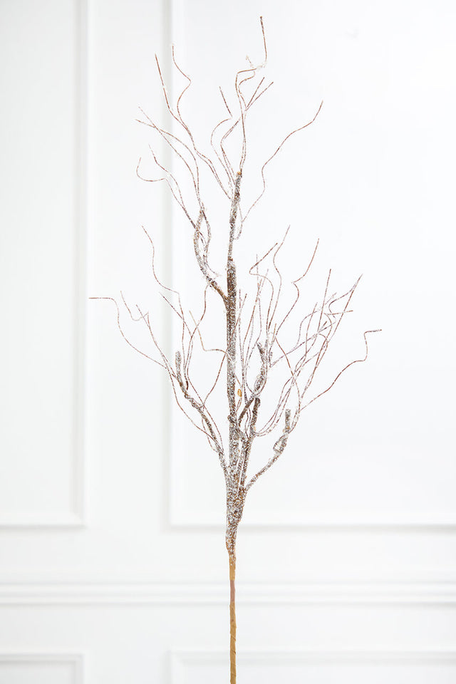 35" Snowy Branch Spray