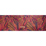 Metallic Orange, Hot Pink and Navy Radiating Lines Luxury Brocade